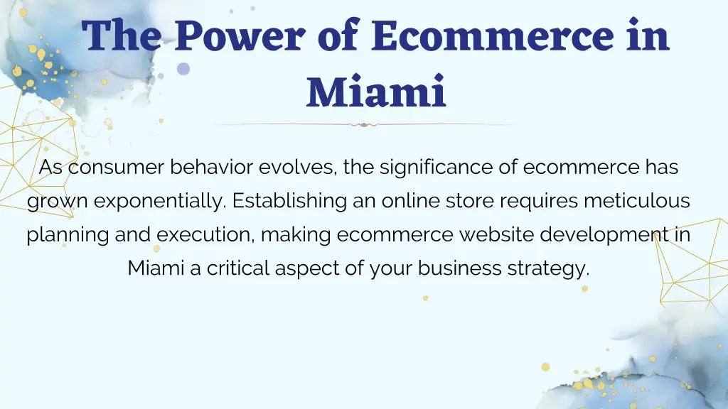 the power of ecommerce in miami