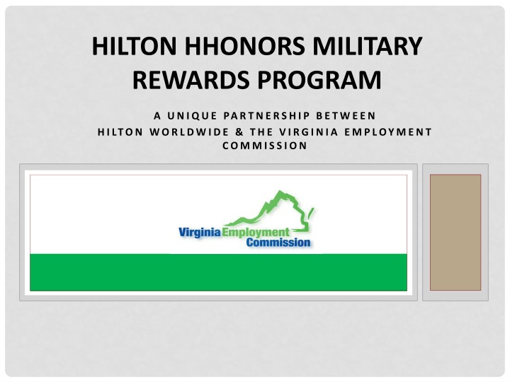 hilton hhonors military rewards program