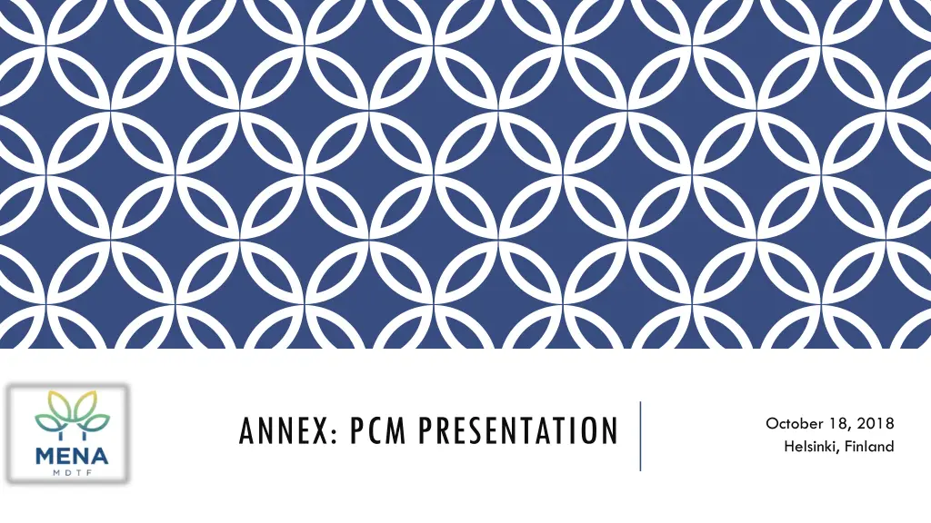 annex pcm presentation