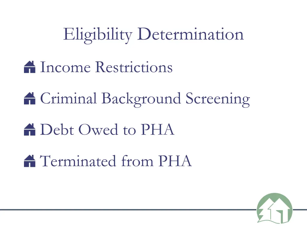 eligibility determination