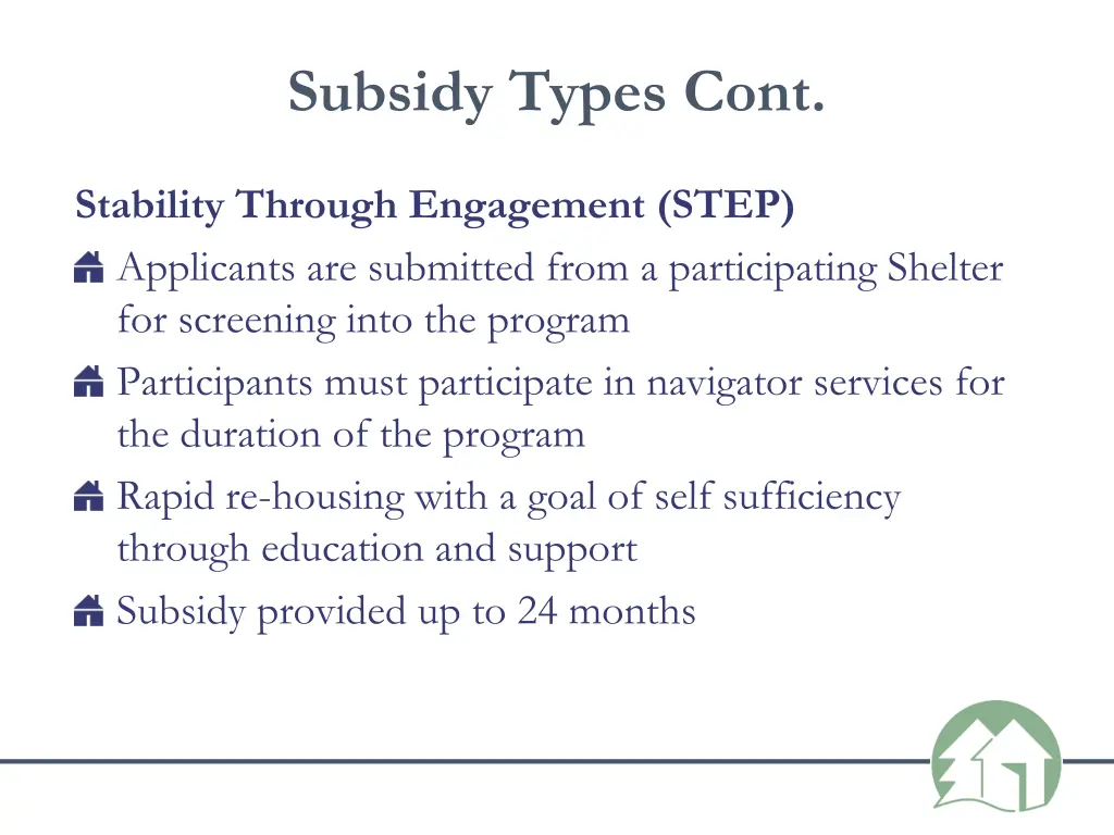 subsidy types cont