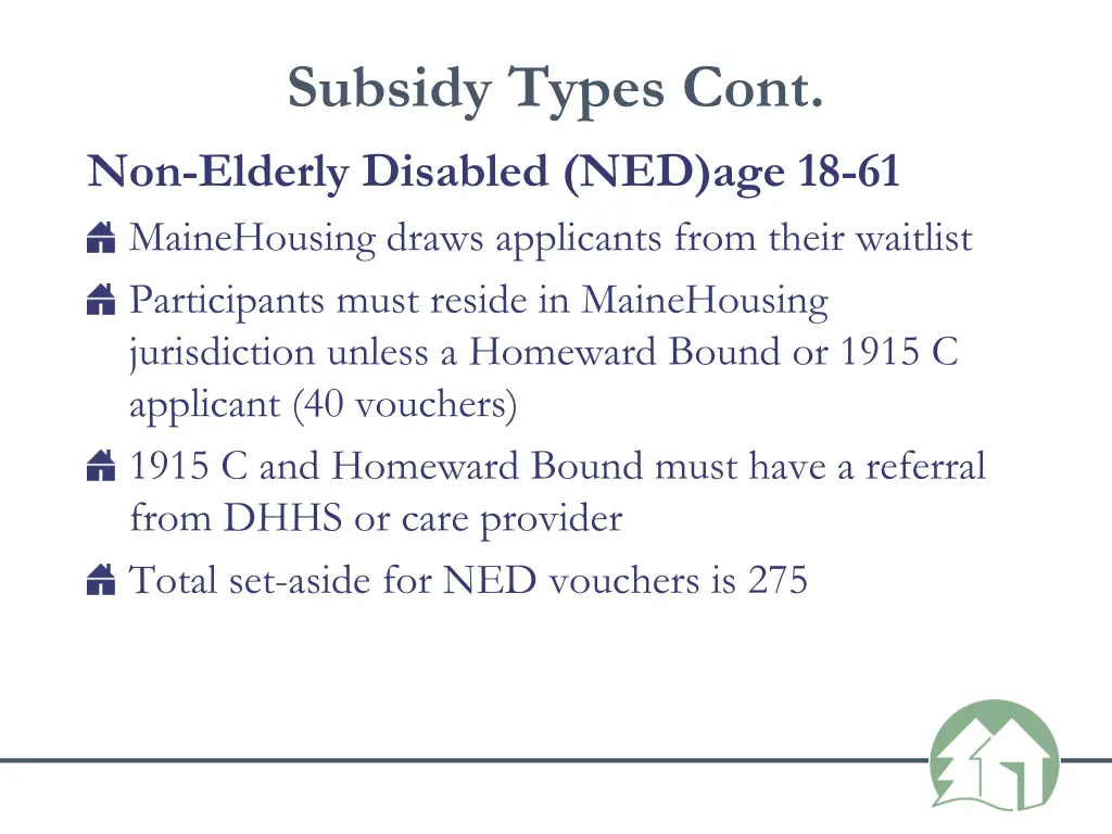 subsidy types cont non elderly disabled