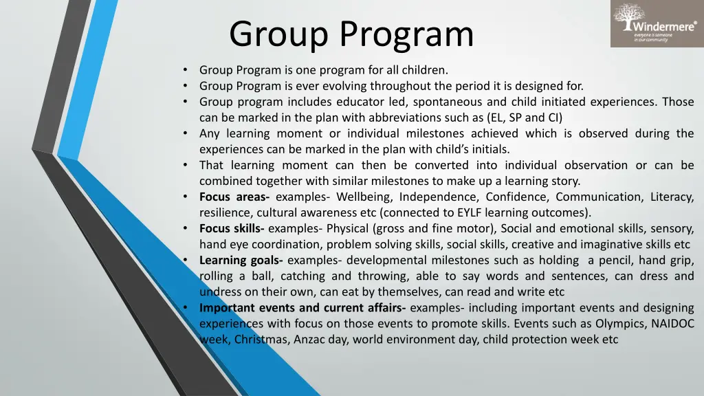 group program 1