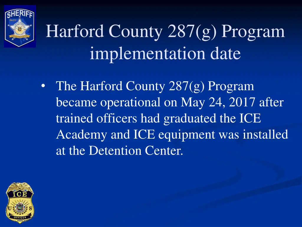 harford county 287 g program implementation date 1