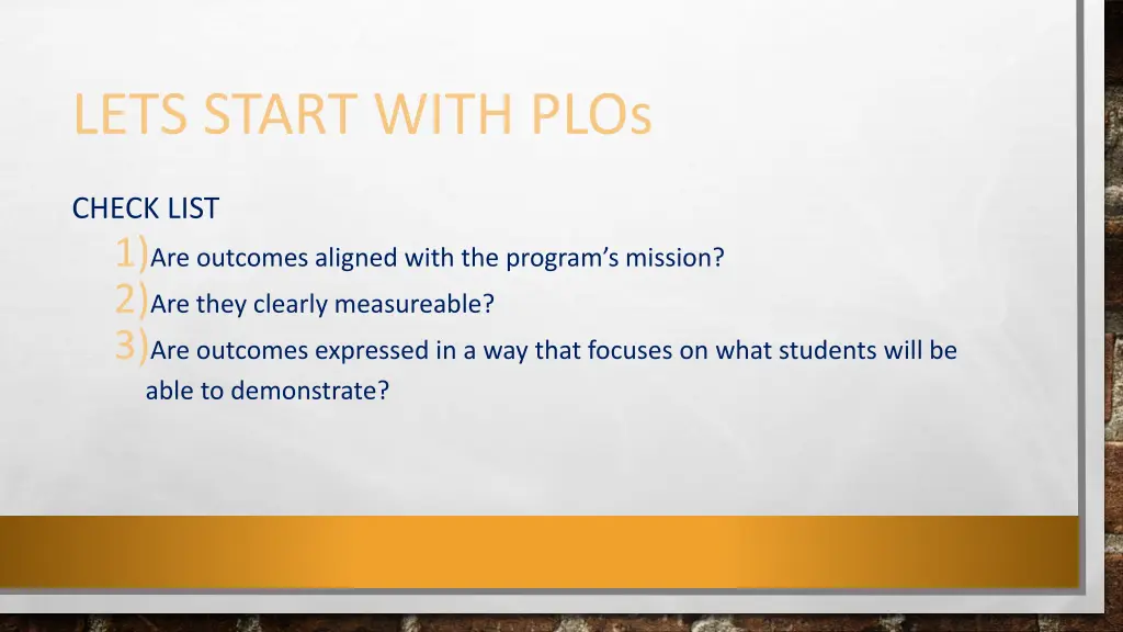 lets start with plos