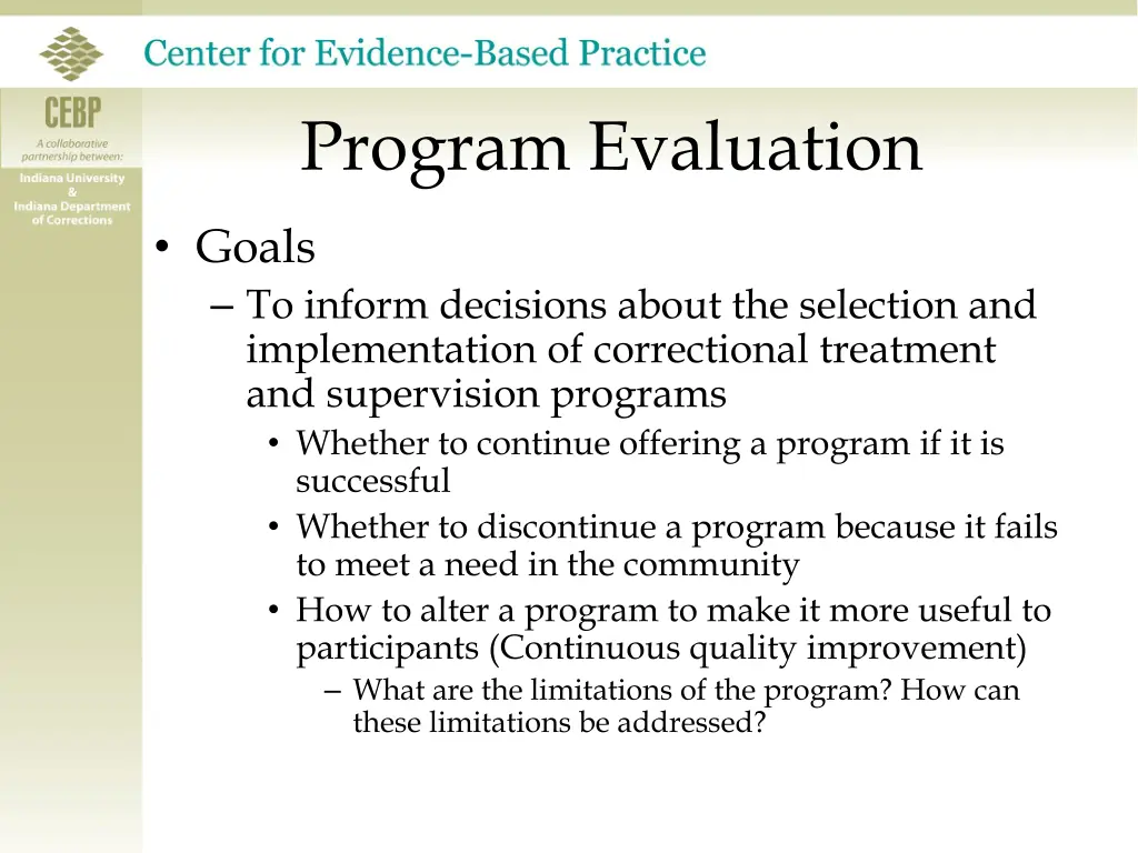 program evaluation 3