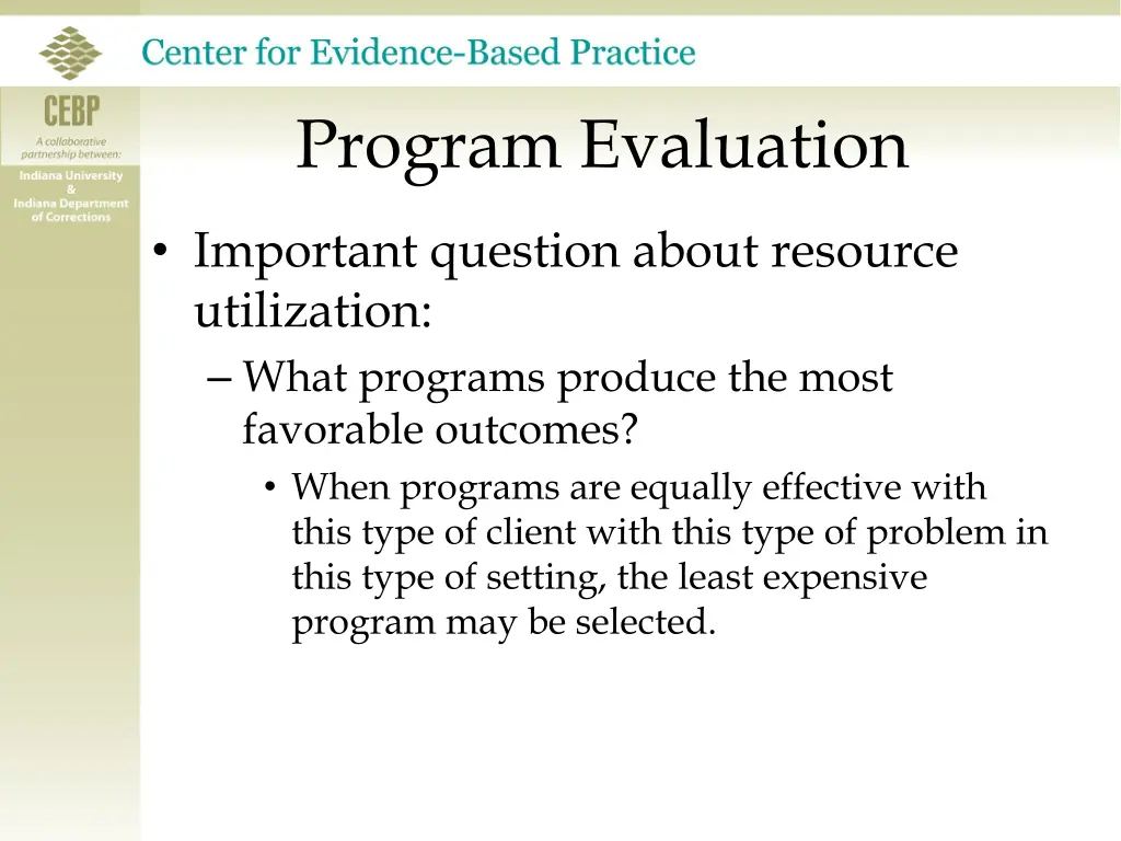 program evaluation 5