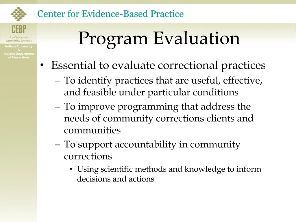 program evaluation 7