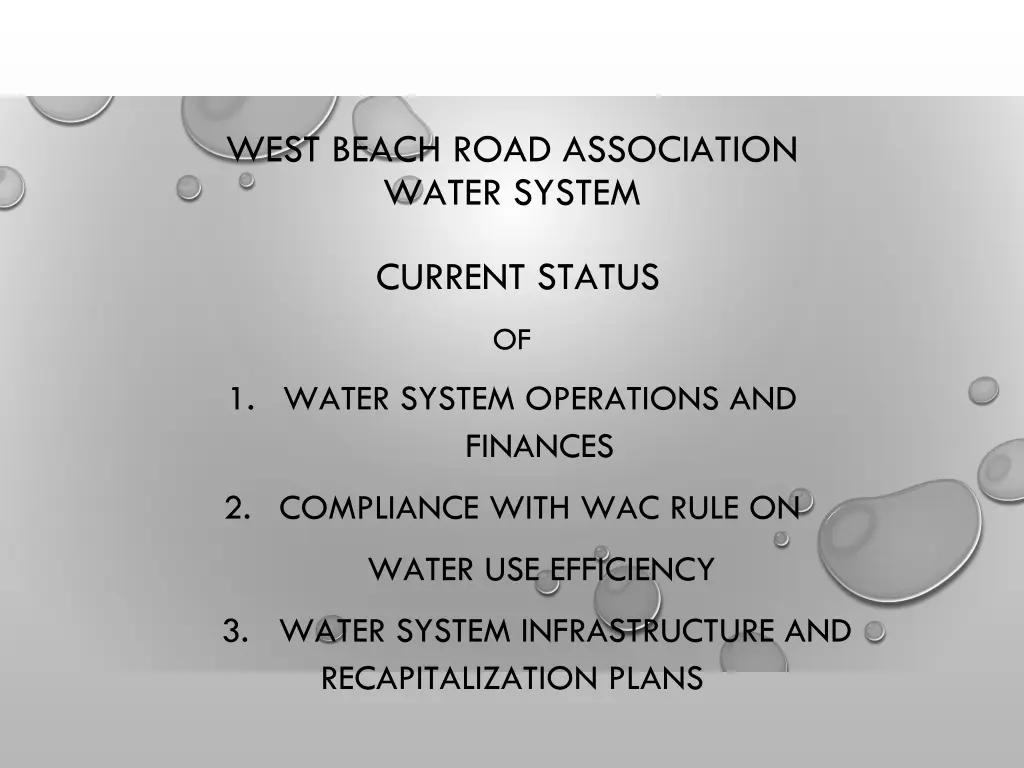 west beach road association water system 1