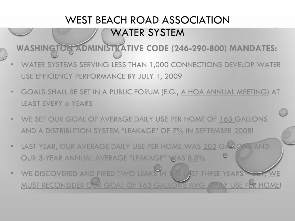 west beach road association water system 2