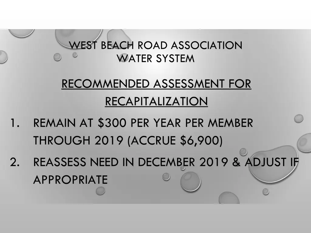 west beach road association water system 7