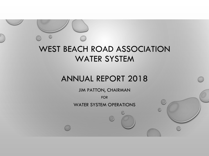 west beach road association water system