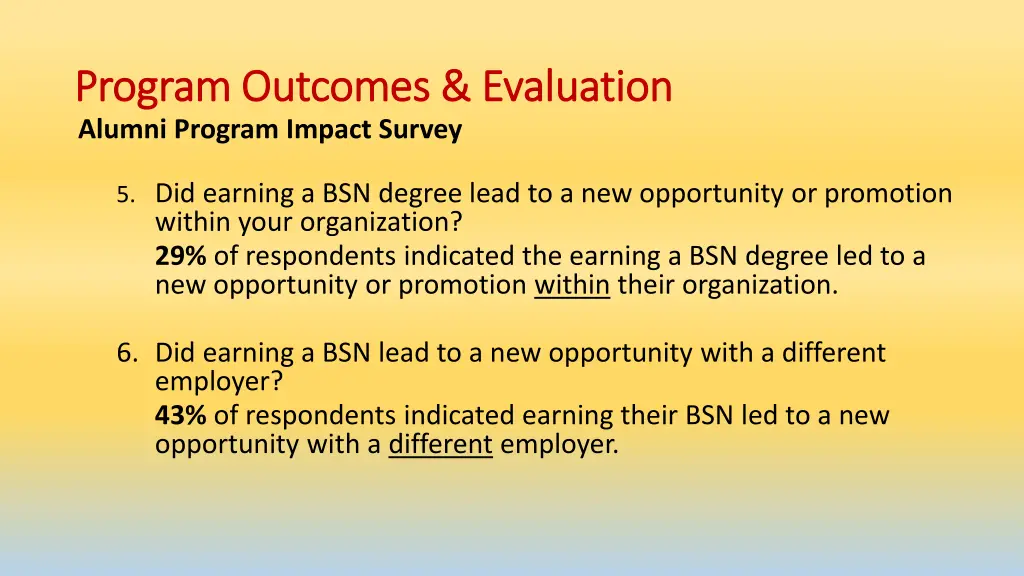 program outcomes evaluation program outcomes 4