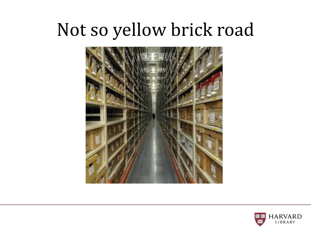 not so yellow brick road