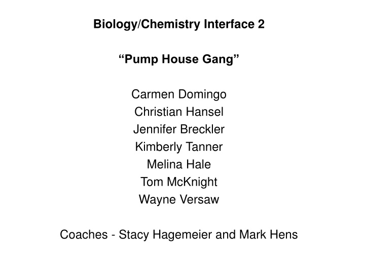 biology chemistry interface 2