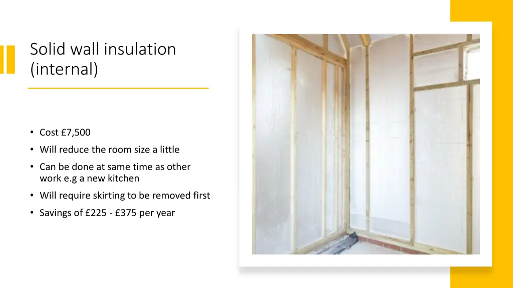 solid wall insulation internal