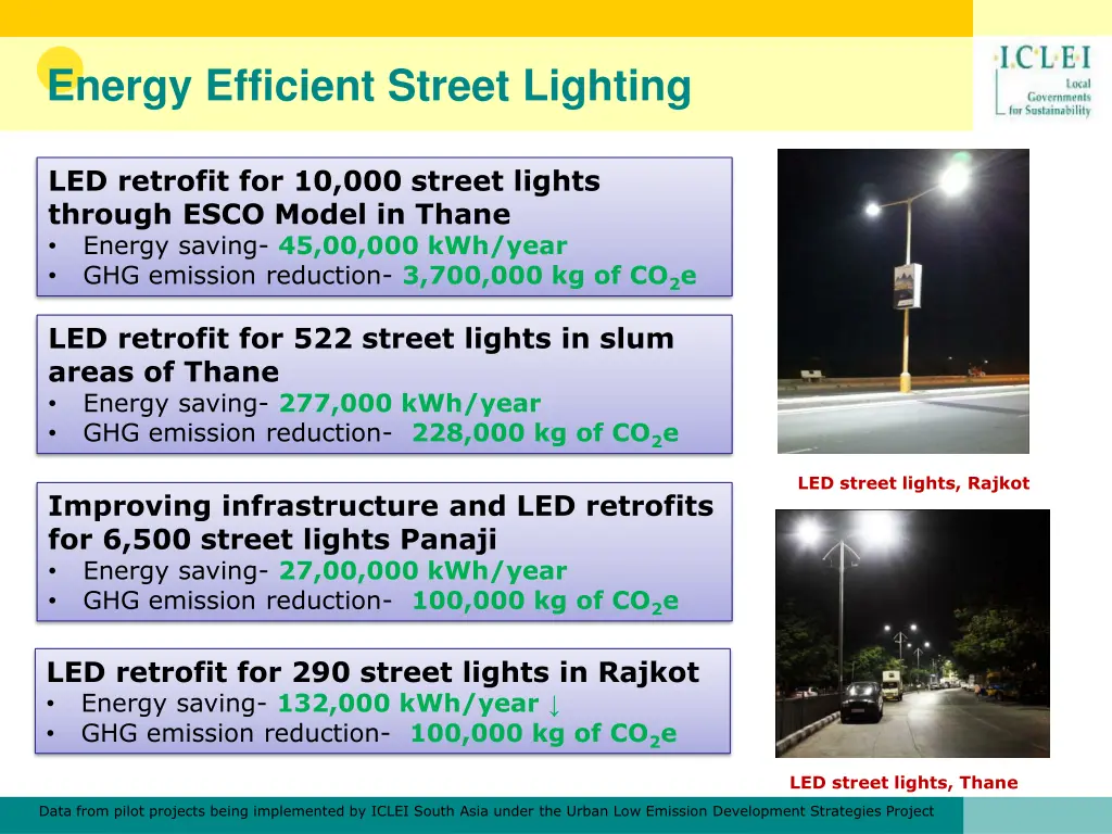 energy efficient street lighting