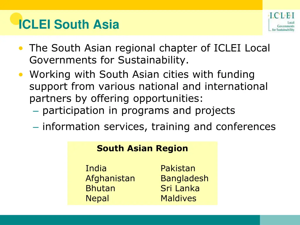 iclei south asia