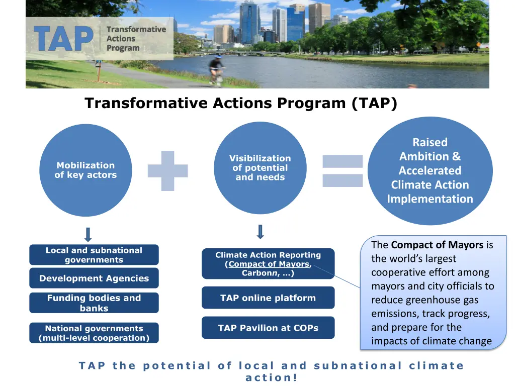 transformative actions program tap