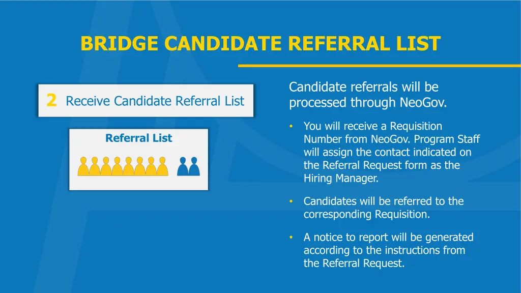 bridge candidate referral list