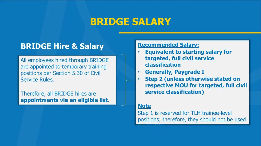 bridge salary