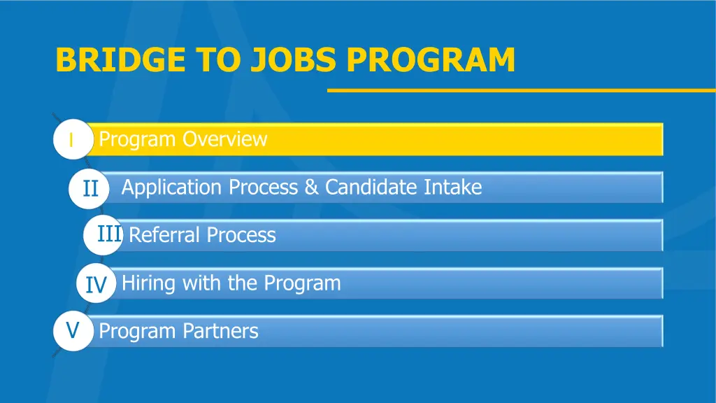 bridge to jobs program 2