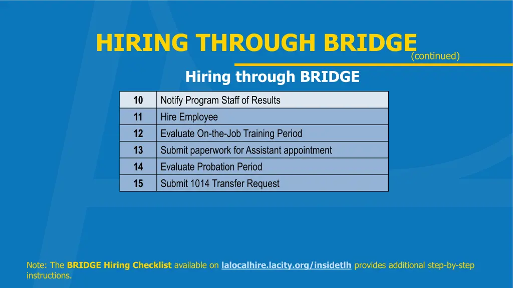 hiring through bridge 1