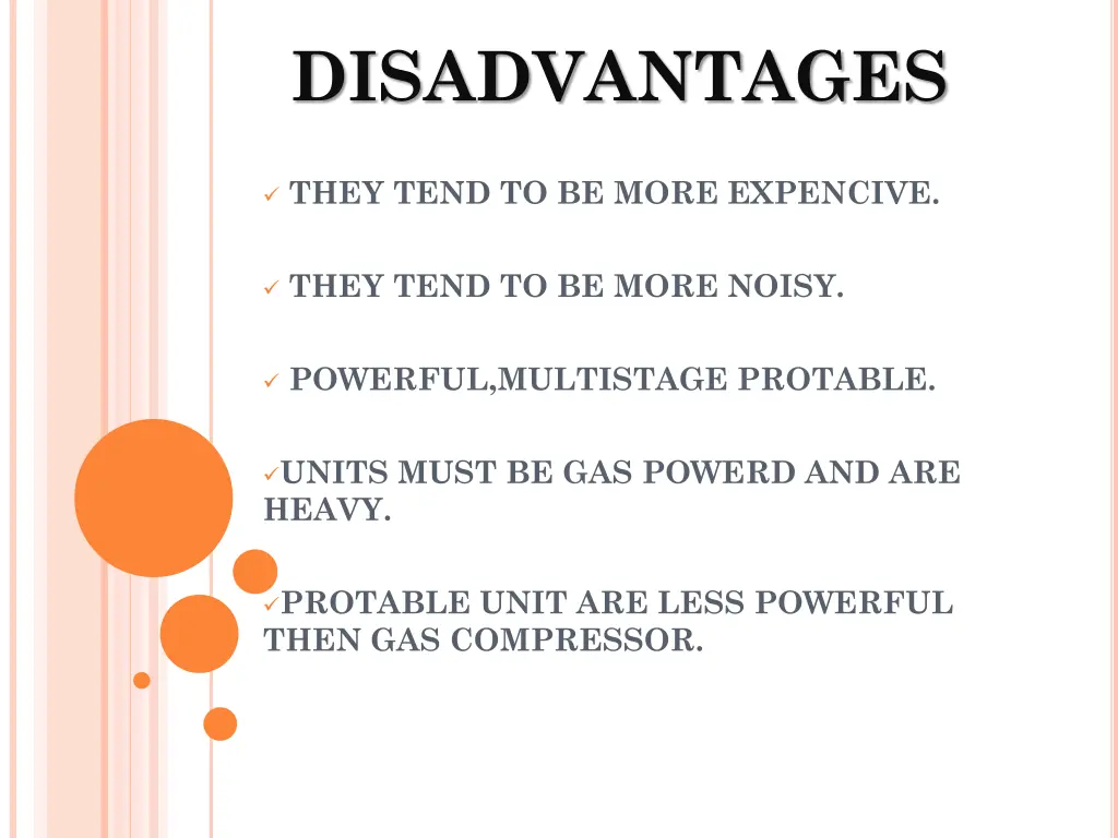 disadvantages