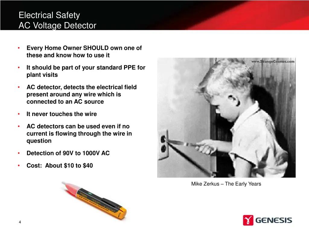 electrical safety ac voltage detector