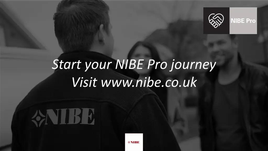 start your nibe pro journey visit www nibe co uk