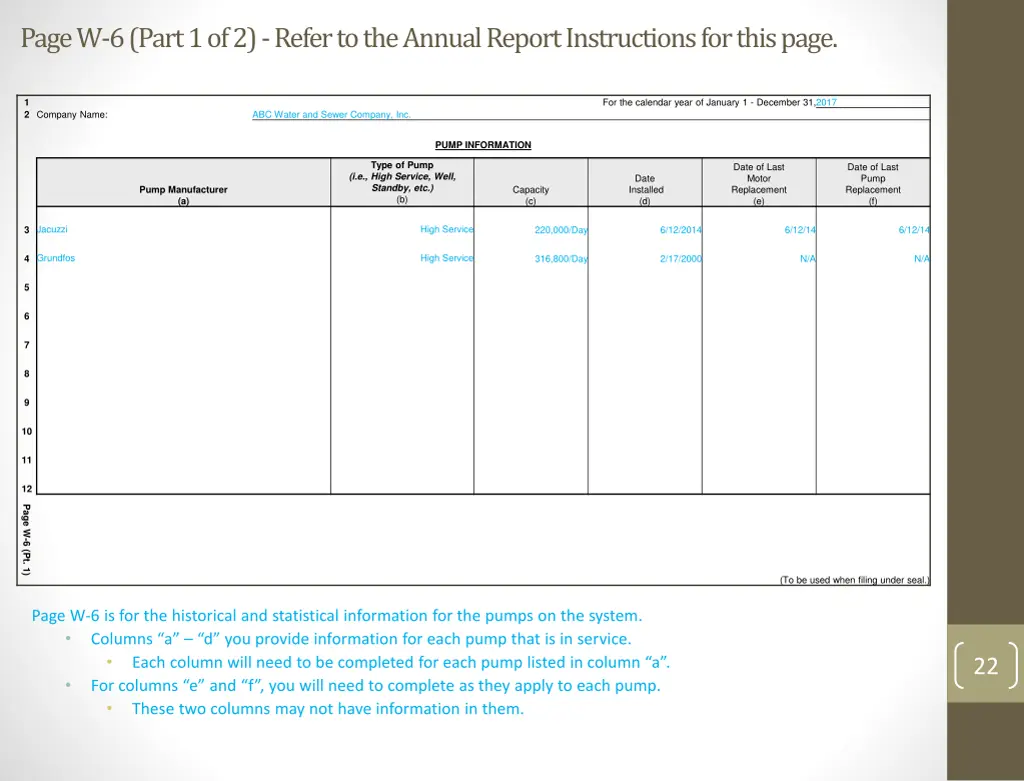 page w 6 part 1 of 2 refer to the annual report