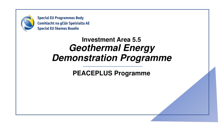 investment area 5 5 geothermal energy