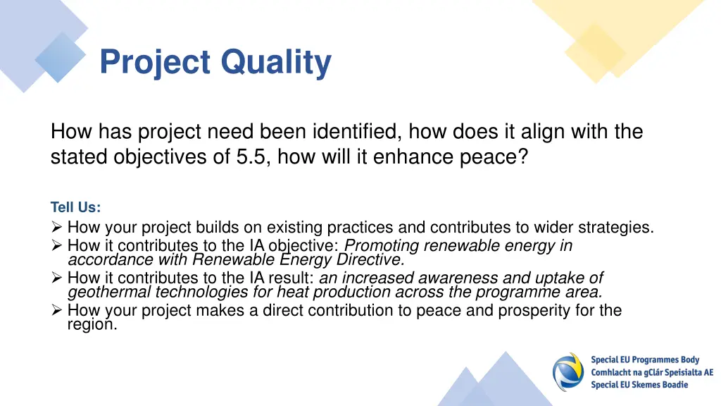 project quality