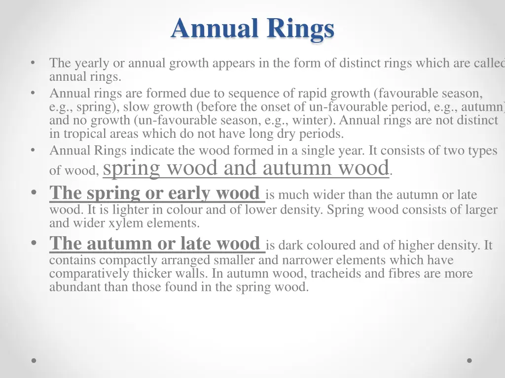 annual rings