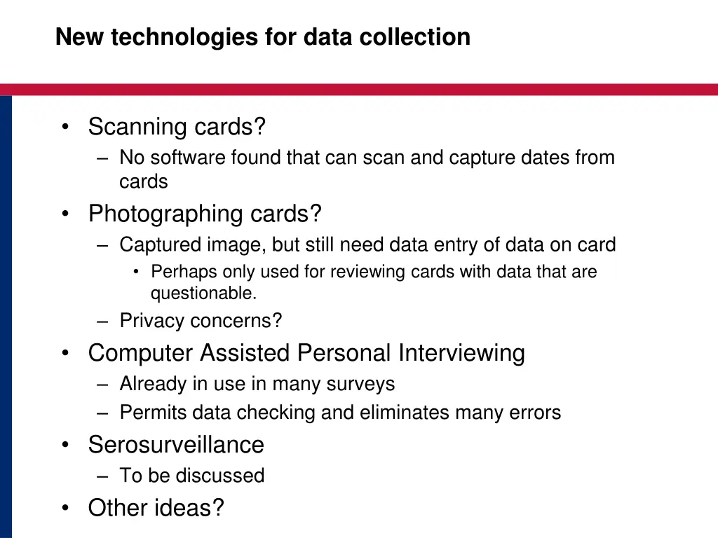 new technologies for data collection