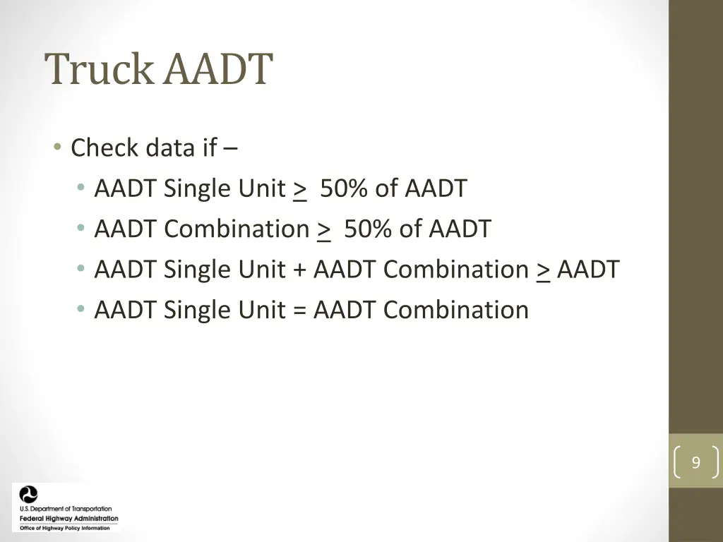 truck aadt