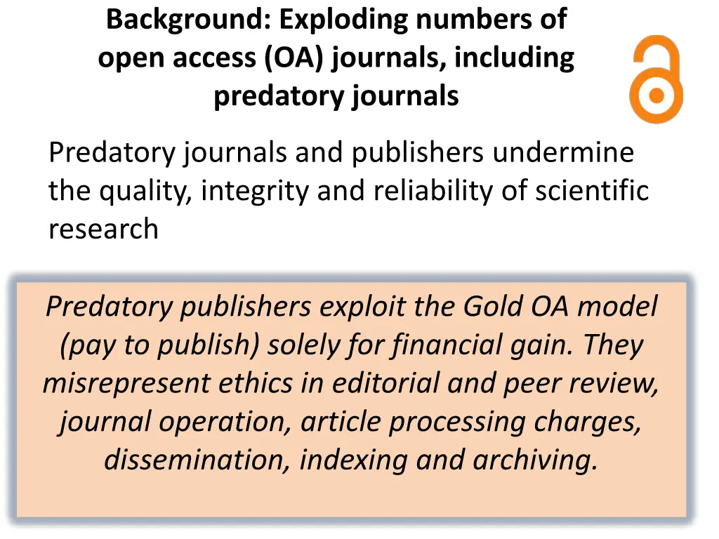 background exploding numbers of open access