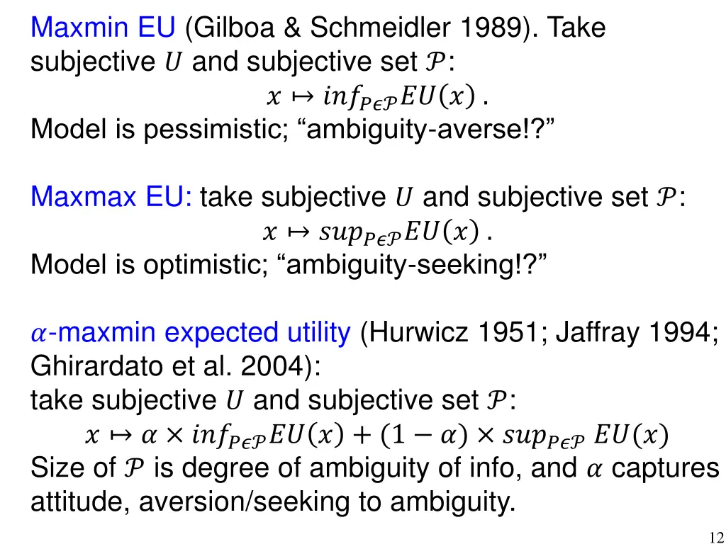 maxmin eu gilboa schmeidler 1989 take subjective