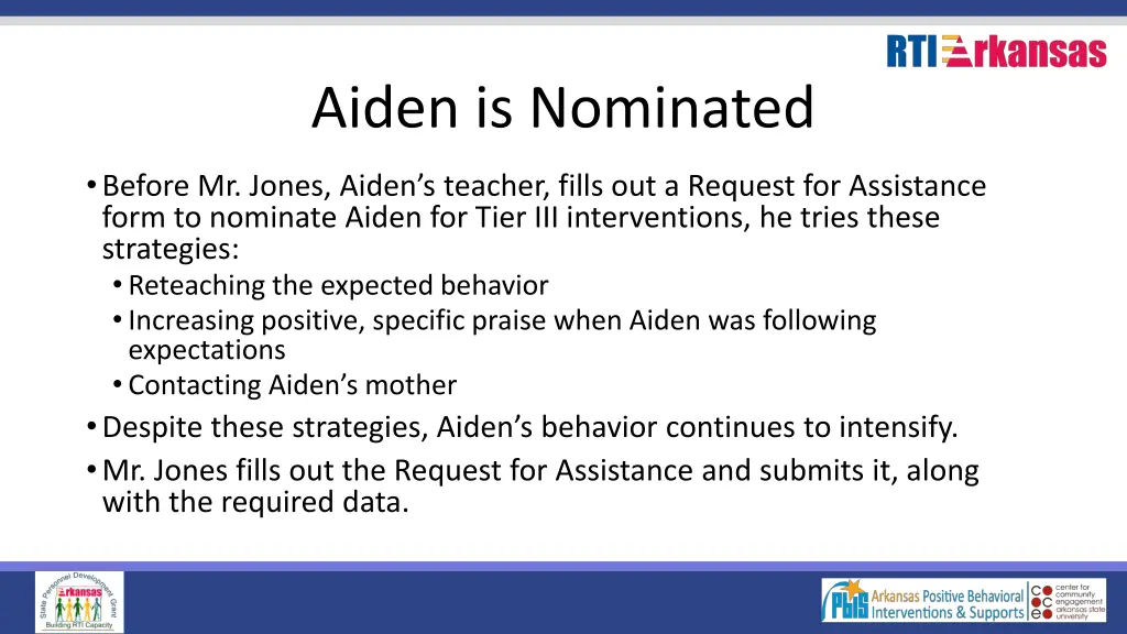 aiden is nominated