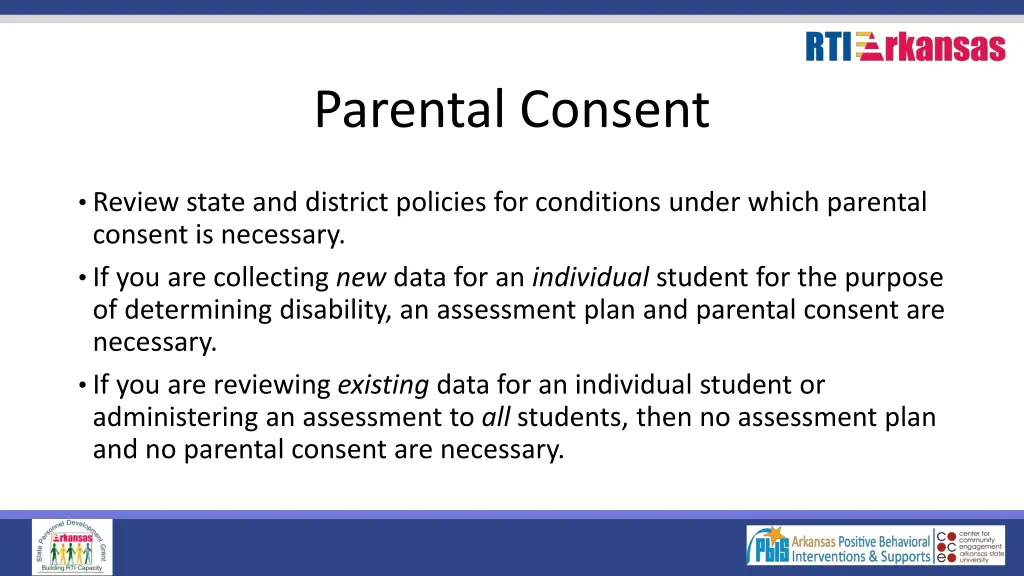 parental consent