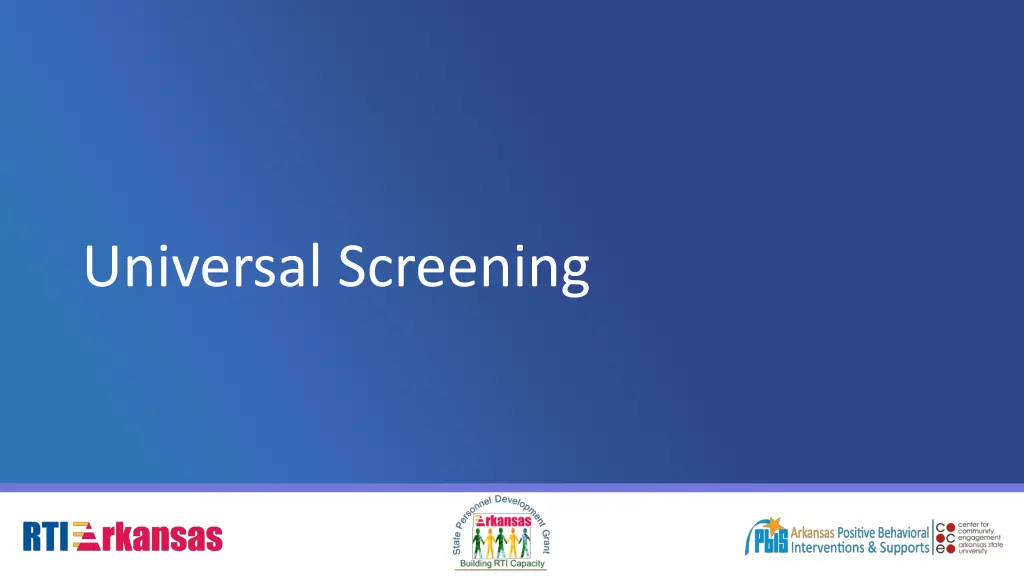 universal screening