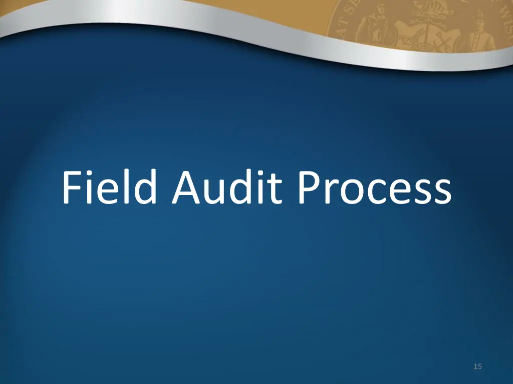 field audit process