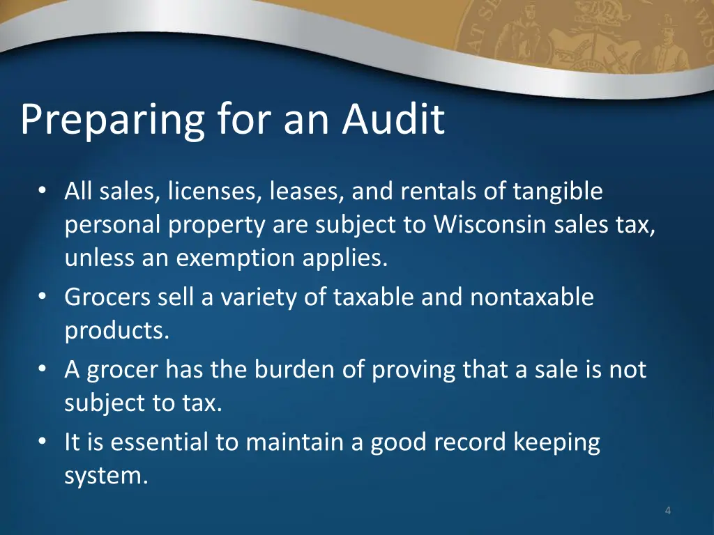 preparing for an audit