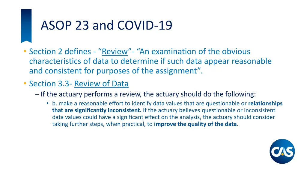 asop 23 and covid 19