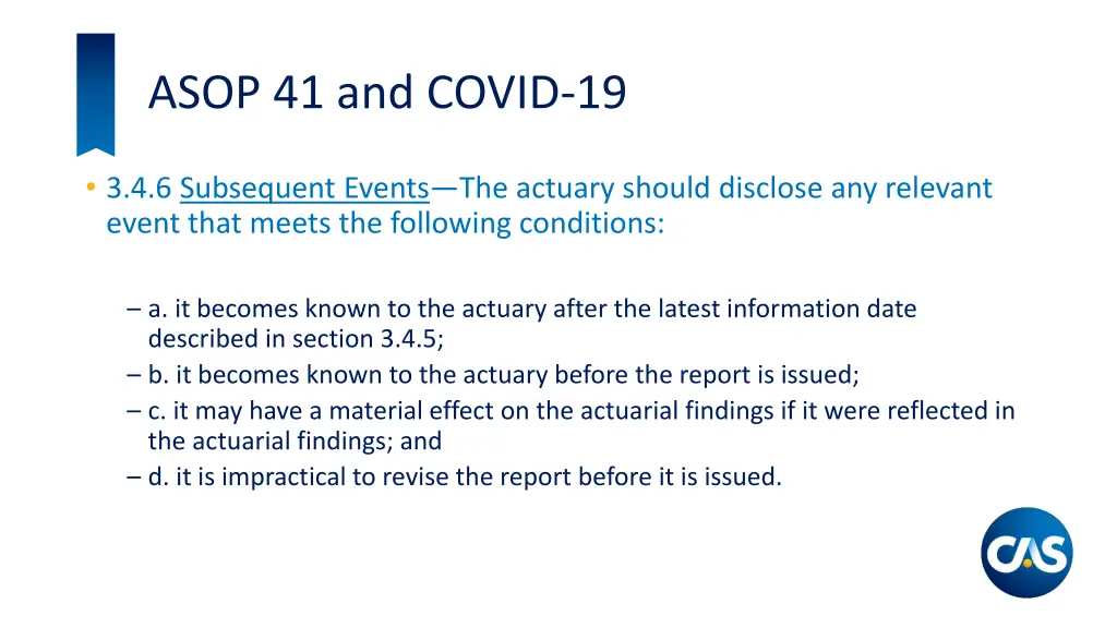 asop 41 and covid 19 1