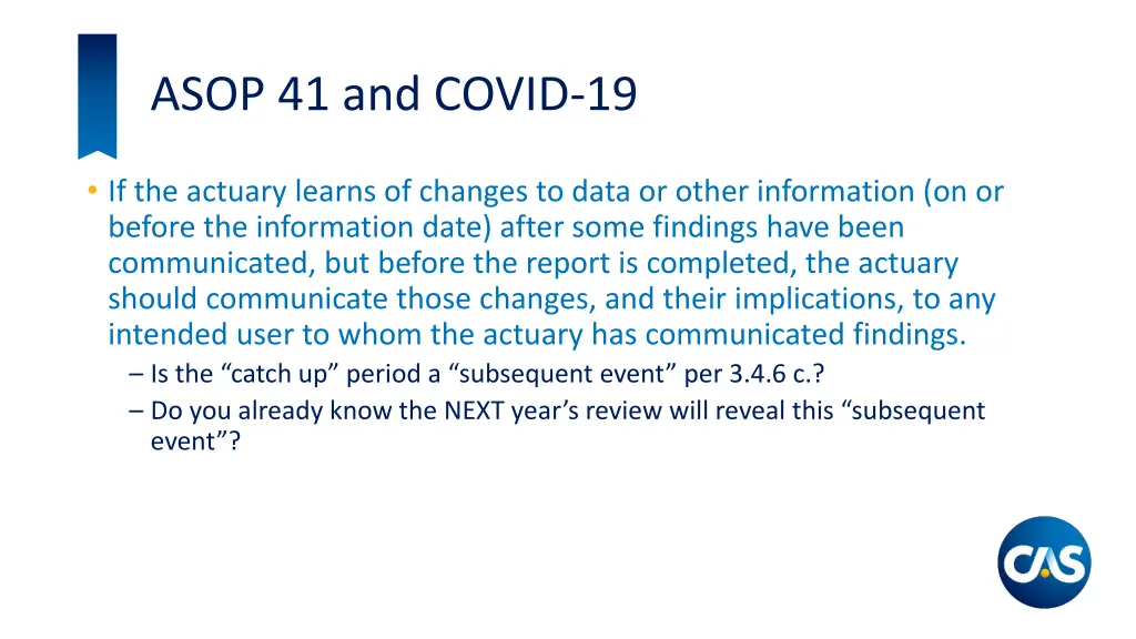 asop 41 and covid 19 2