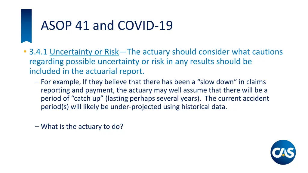 asop 41 and covid 19