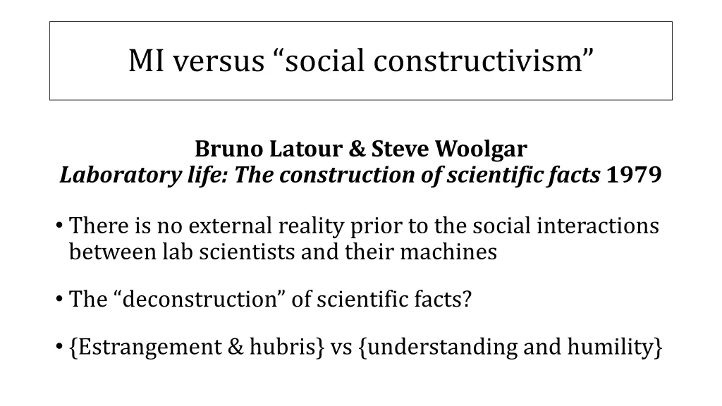 mi versus social constructivism 3