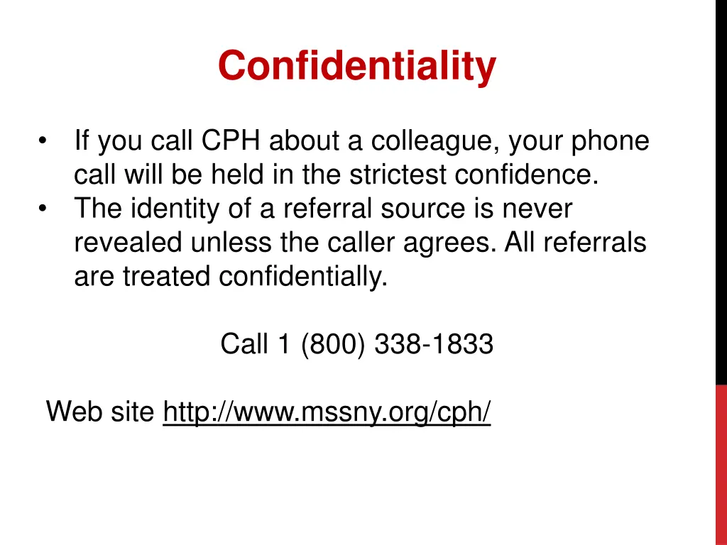 confidentiality