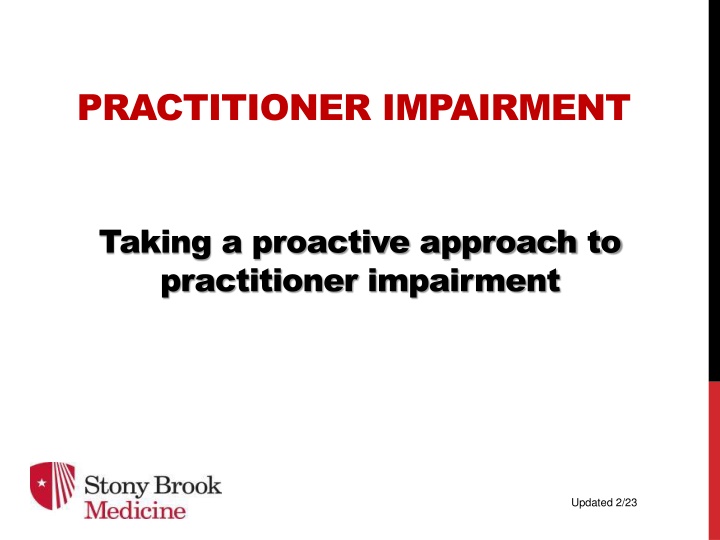 practitioner impairment